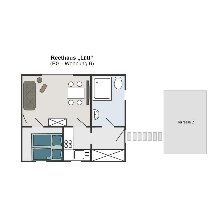 Reetferienhaus - Schaprode Hafen Esterno foto